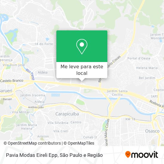 Pavia Modas Eireli Epp mapa