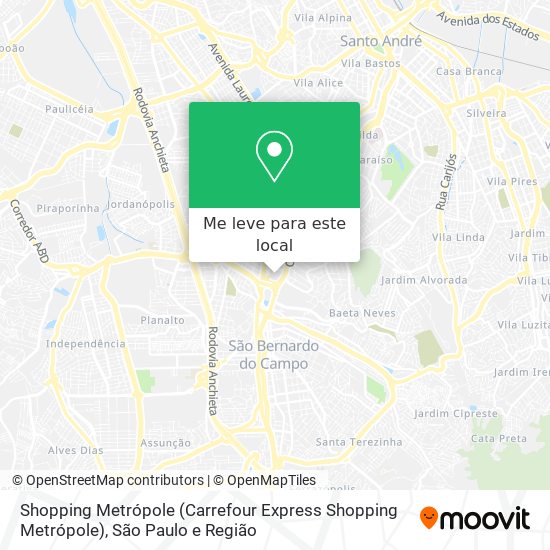 Shopping Metrópole (Carrefour Express Shopping Metrópole) mapa