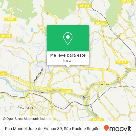 Rua Manoel José de França 89 mapa