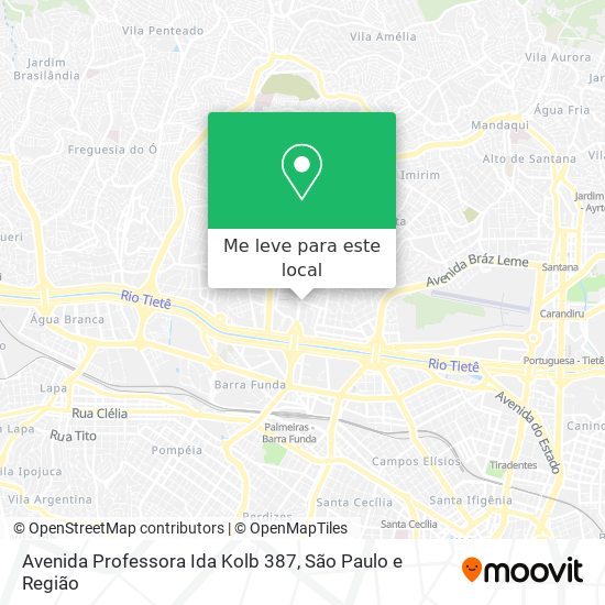 Avenida Professora Ida Kolb 387 mapa