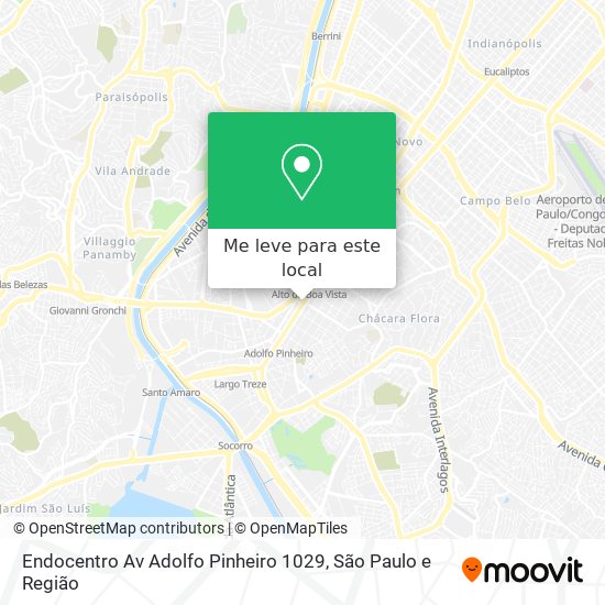 Endocentro Av Adolfo Pinheiro 1029 mapa