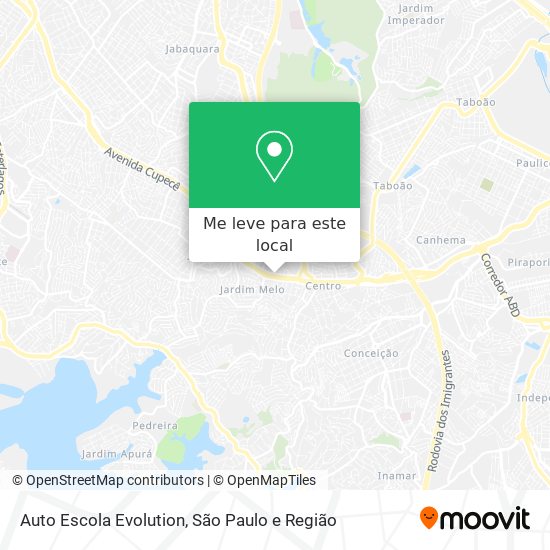 Auto Escola Evolution mapa