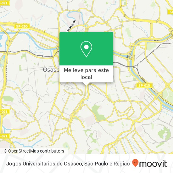 Jogos Universitários de Osasco mapa