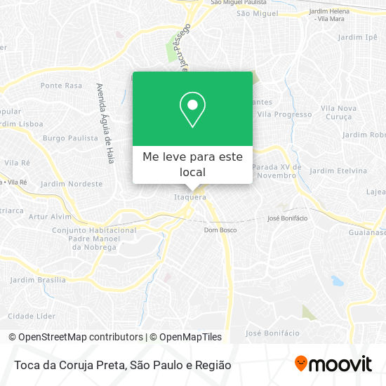 Toca da Coruja Preta mapa