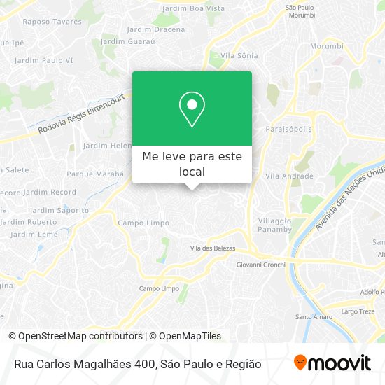 Rua Carlos Magalhães  400 mapa