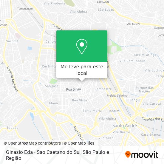 Ginasio Eda - Sao Caetano do Sul mapa