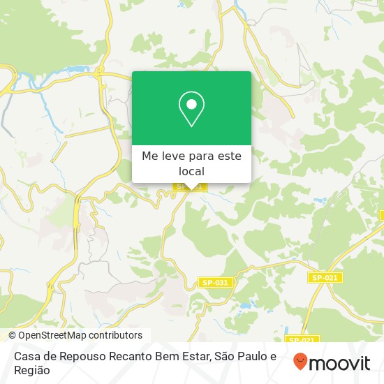 Casa de Repouso Recanto Bem Estar mapa