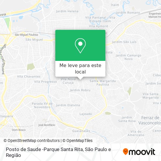 Posto de Saude -Parque Santa Rita mapa