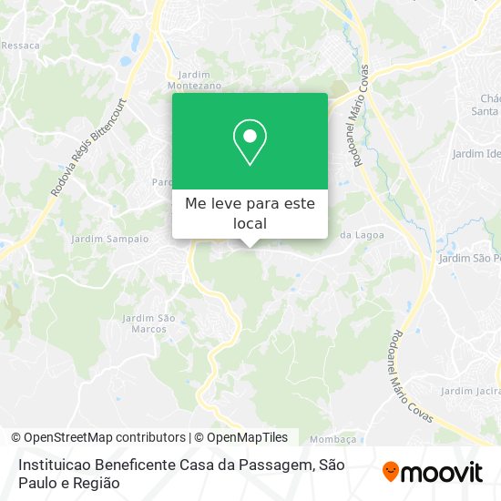 Instituicao Beneficente Casa da Passagem mapa