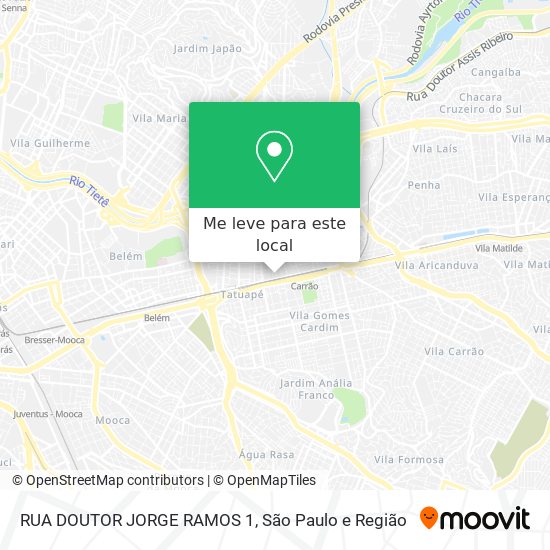 RUA DOUTOR JORGE RAMOS 1 mapa