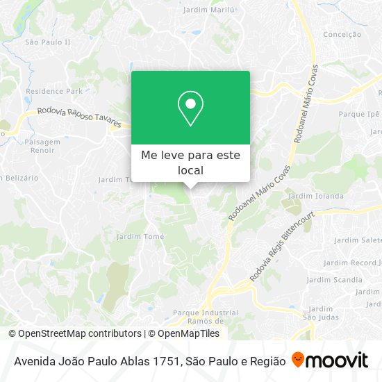 Avenida João Paulo Ablas 1751 mapa