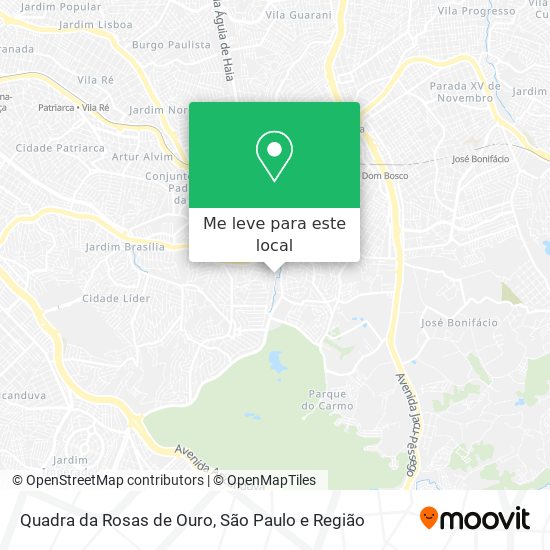 Quadra da Rosas de Ouro mapa