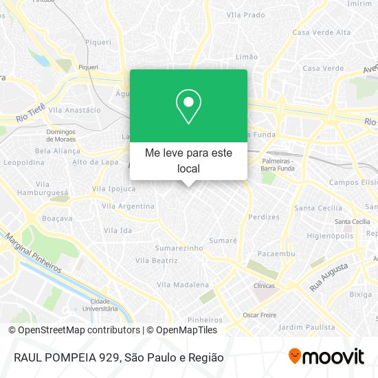 RAUL POMPEIA 929 mapa