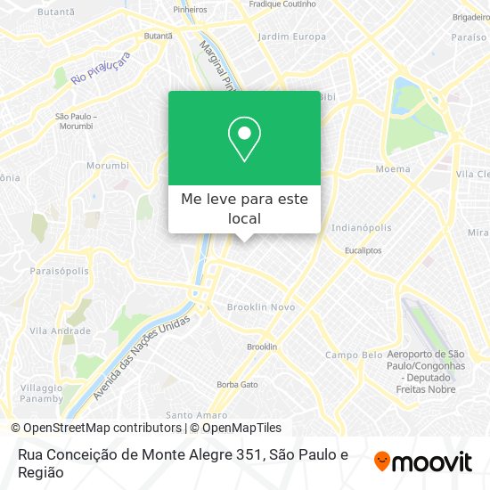 Rua Conceição de Monte Alegre 351 mapa