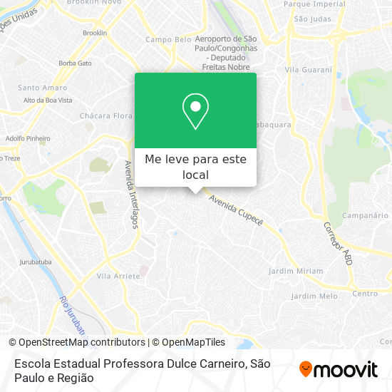 Escola Estadual Professora Dulce Carneiro mapa