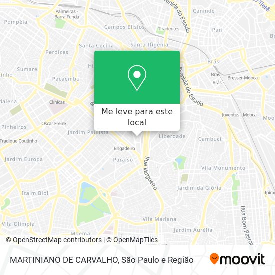 MARTINIANO DE CARVALHO mapa