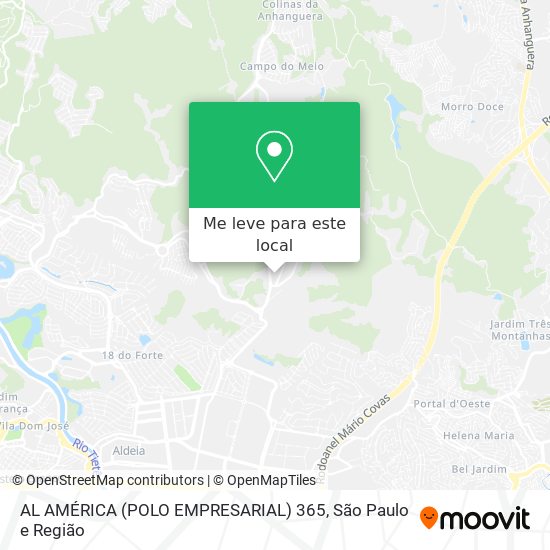AL  AMÉRICA (POLO EMPRESARIAL) 365 mapa