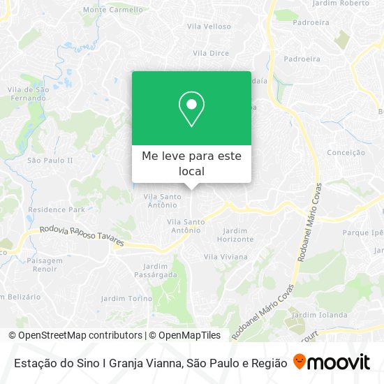 Estação do Sino I Granja Vianna mapa