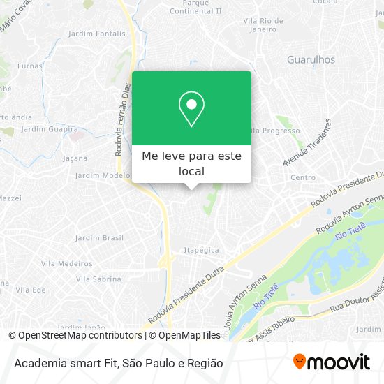 Academia smart Fit mapa