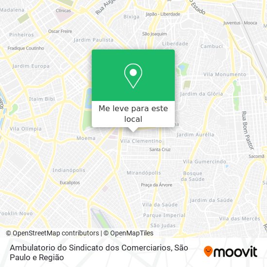 Ambulatorio do Sindicato dos Comerciarios mapa
