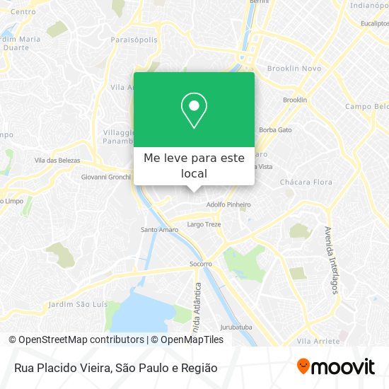 Rua Placido Vieira mapa