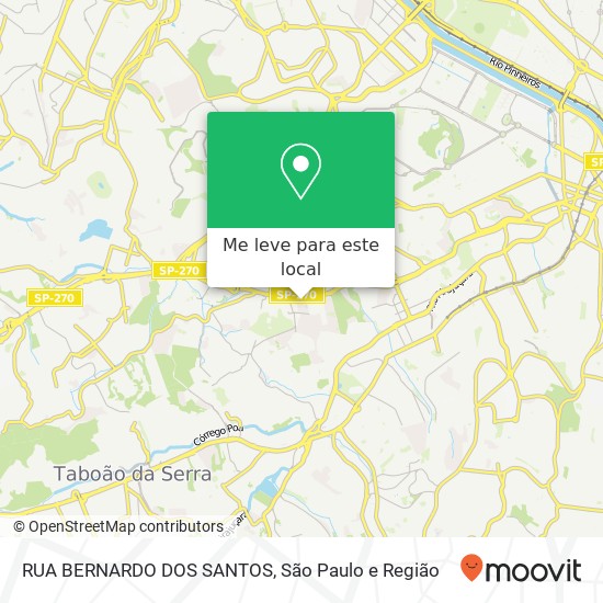 RUA BERNARDO DOS SANTOS mapa