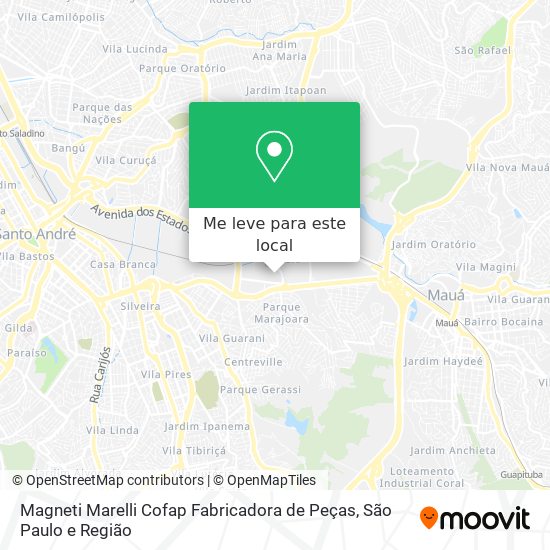 Magneti Marelli Cofap Fabricadora de Peças mapa