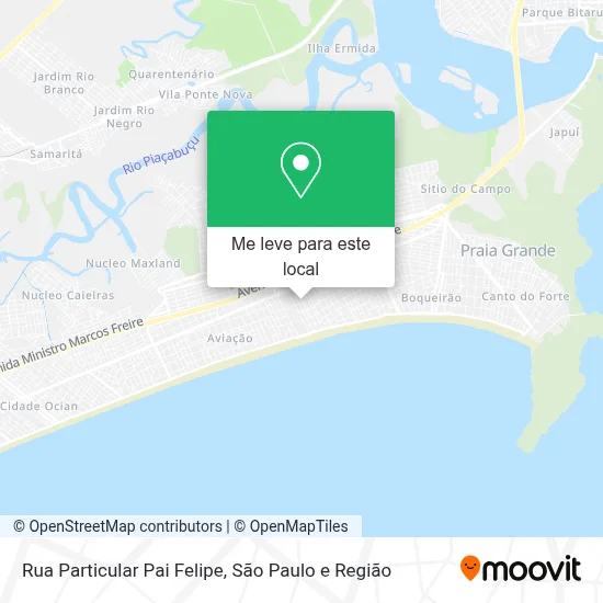 Rua Particular Pai Felipe mapa