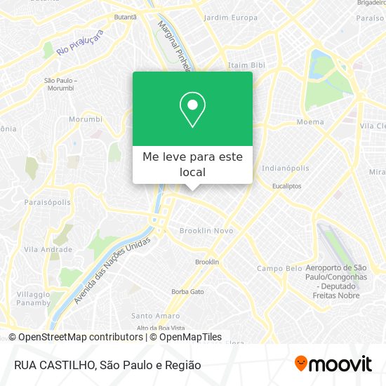 RUA CASTILHO mapa