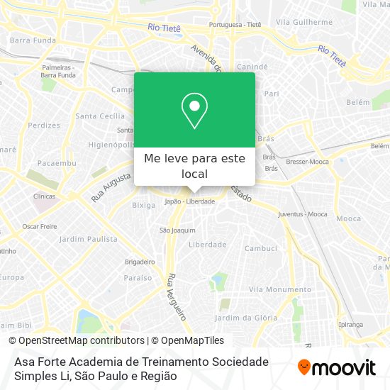 Asa Forte Academia de Treinamento Sociedade Simples Li mapa