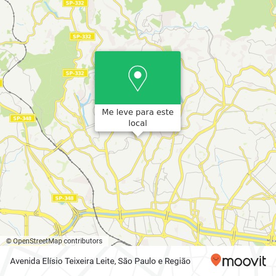 Avenida Elísio Teixeira Leite mapa