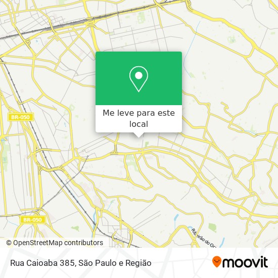 Rua Caioaba 385 mapa