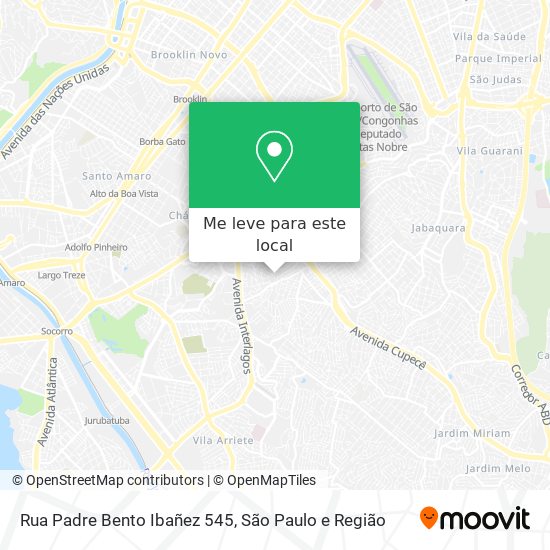 Rua Padre Bento Ibañez 545 mapa