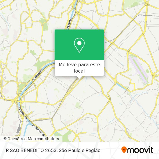 R SÃO BENEDITO 2653 mapa