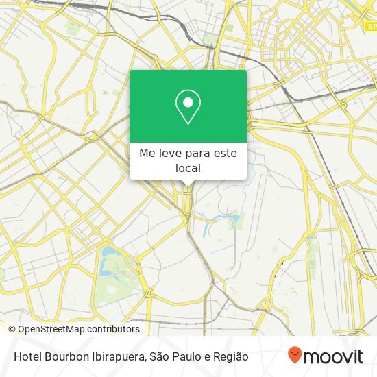 Hotel Bourbon Ibirapuera mapa