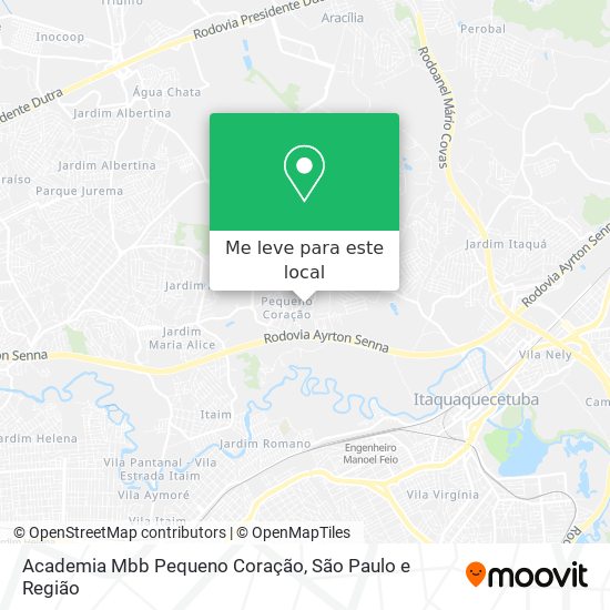 Academia Mbb Pequeno Coração mapa