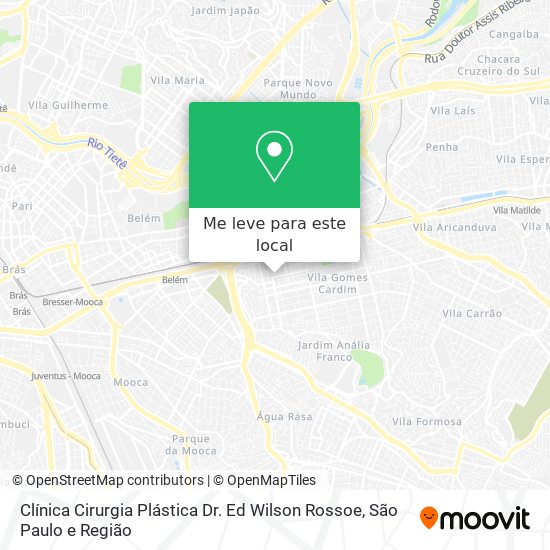 Clínica Cirurgia Plástica Dr. Ed Wilson Rossoe mapa