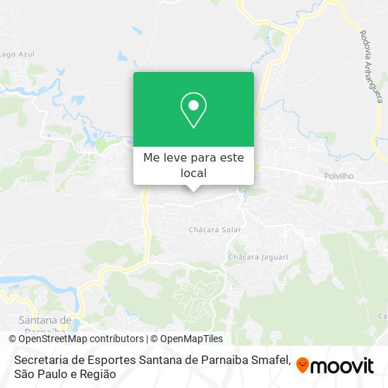 Secretaria de Esportes Santana de Parnaiba Smafel mapa