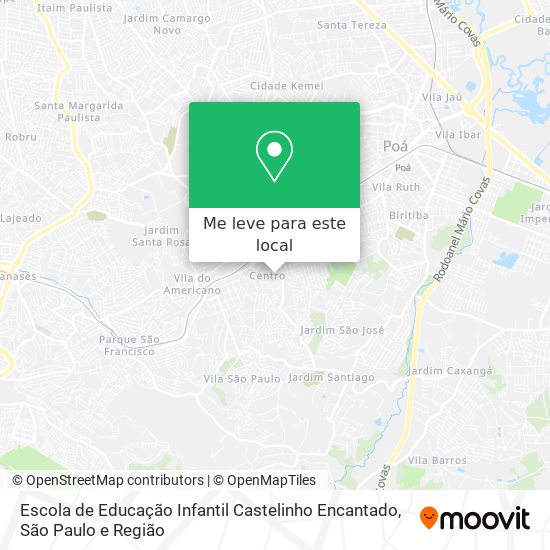 Escola de Educação Infantil Castelinho Encantado mapa