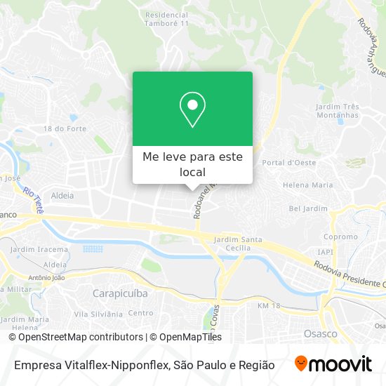 Empresa Vitalflex-Nipponflex mapa