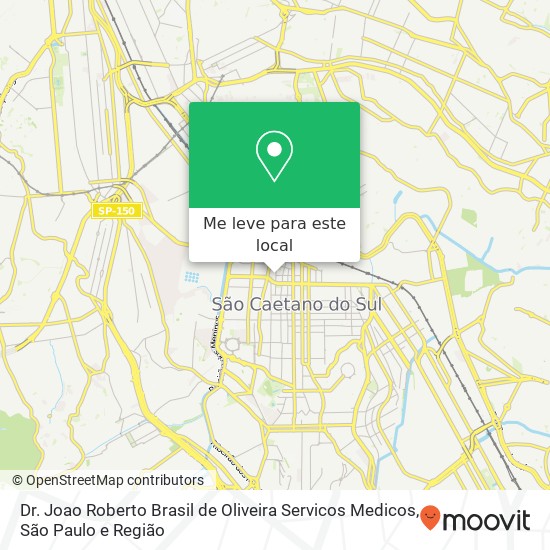 Dr. Joao Roberto Brasil de Oliveira Servicos Medicos mapa