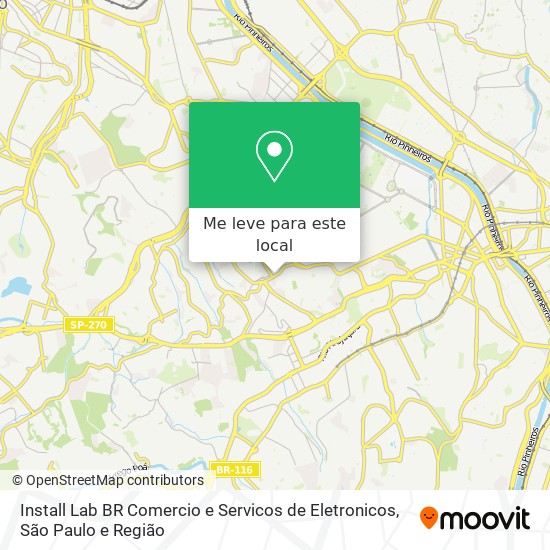 Install Lab BR Comercio e Servicos de Eletronicos mapa