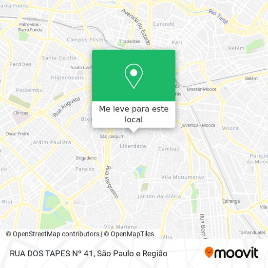 RUA DOS TAPES Nº 41 mapa