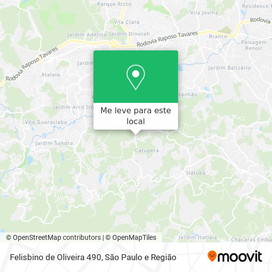 Felisbino de Oliveira 490 mapa