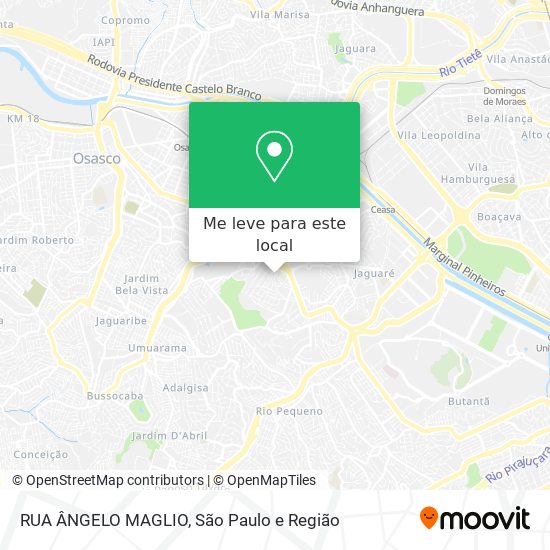 RUA ÂNGELO MAGLIO mapa