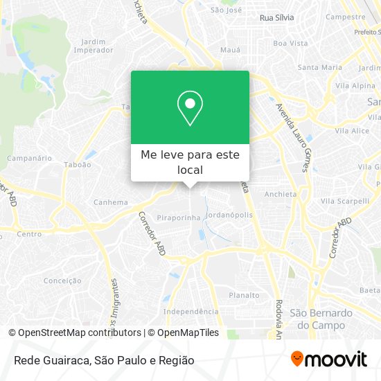 Rede Guairaca mapa