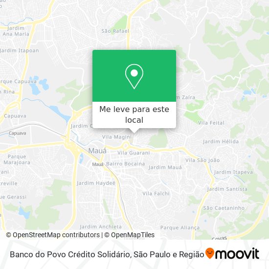 Banco do Povo Crédito Solidário mapa