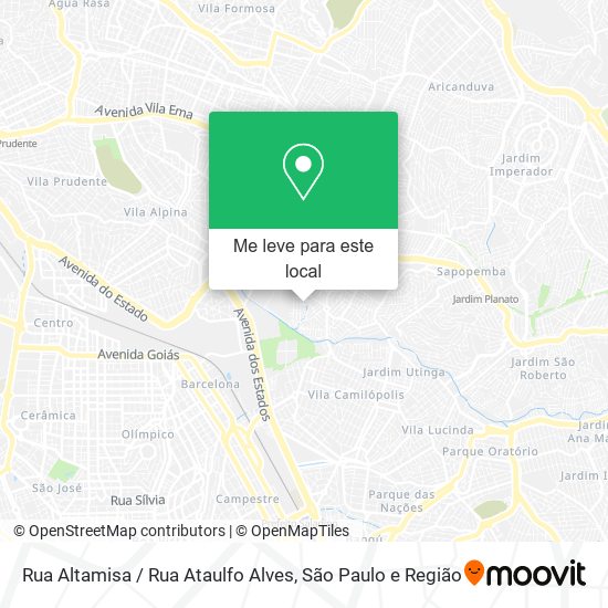 Rua Altamisa / Rua Ataulfo Alves mapa