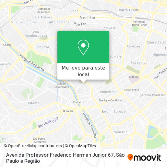 Avenida Professor Frederico Herman Junior  67 mapa