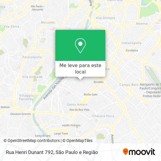 Rua Henri Dunant  792 mapa